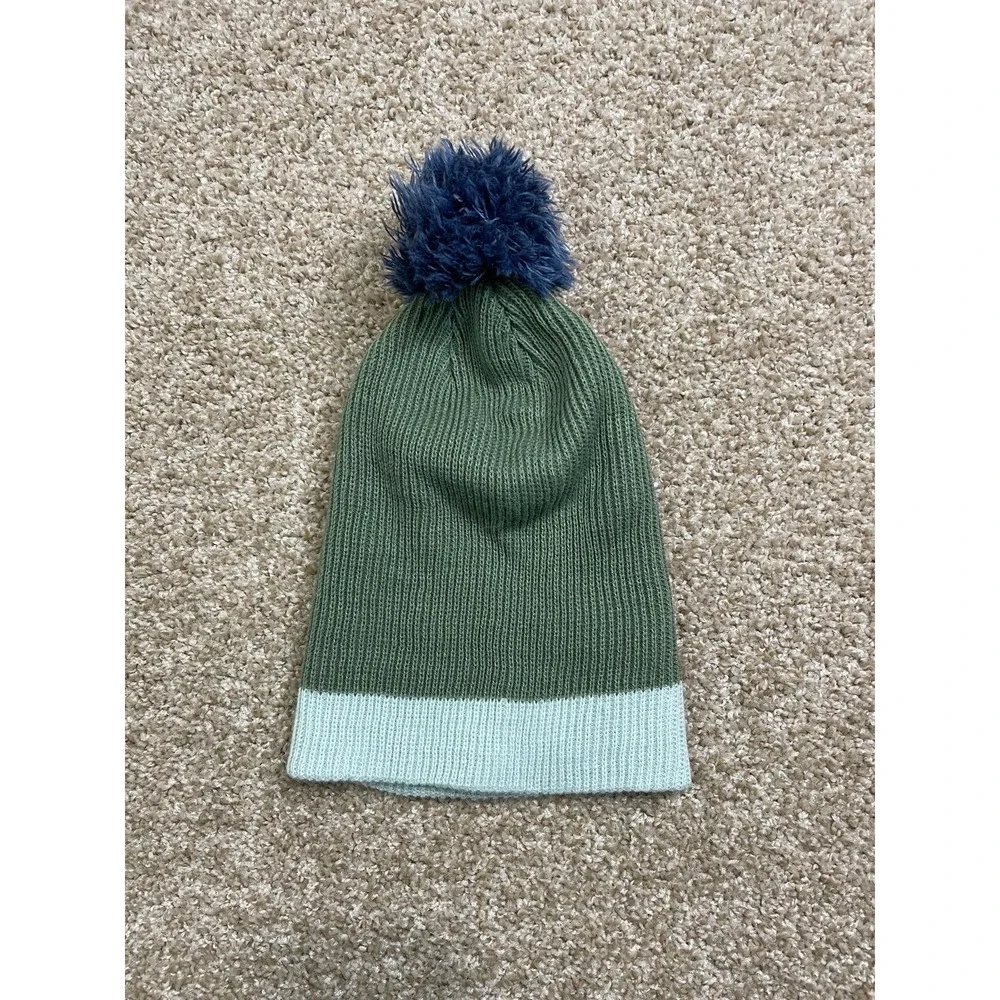 Light Green Knit Pom Beanie Womens‎ One Size